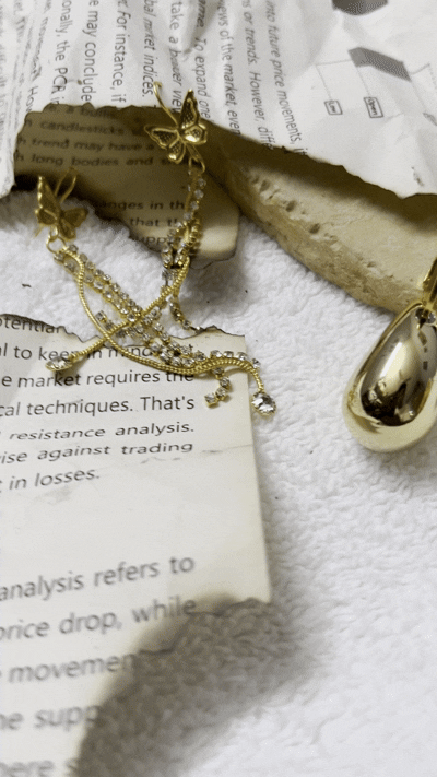 Gold Plated Jhumka & Butterfly Dangler Combo